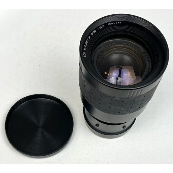SHARP LCD Projector Optional LENS AN-30WLE 90mm 1:4.5 w/ Caps Box Manual EUC - Picture 2 of 6